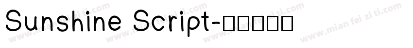 Sunshine Script字体转换